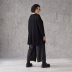 Damen Shirt Avantgarde Baumwolle Schwarz, A-Linie, Oversize große Größen – AKH Premium