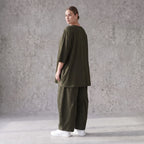 Damen Hose Avantgarde Lyocell Khaki, Ballonschnitt, Oversize große Größen – AKH Premium