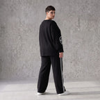 Sweatshirt mit Smileyprint und asymmetrischer Tasche aus weichem French Terry Rundhals