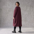 Altlila French Terry Kleid in Ballonform aus Baumwolle mit Elasthan weich Made in Italy