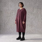 Altlila French Terry Kleid in Ballonform aus Baumwolle mit Elasthan weich Made in Italy