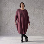 Altlila French Terry Kleid in Ballonform aus Baumwolle mit Elasthan weich Made in Italy