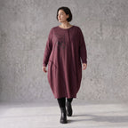 Altlila French Terry Kleid in Ballonform aus Baumwolle mit Elasthan weich Made in Italy