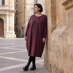Altlila French Terry Kleid in Ballonform aus Baumwolle mit Elasthan weich Made in Italy