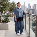 Petrol Bluse aus Lyocelltwill mit Hemdkragen Knopfleiste Rundsaum und 3/4-Arm leicht