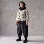 Grau/Schwarzes Feinstrickshirt mit Rollkragen mit geradem Schnitt aus Stretchqualität