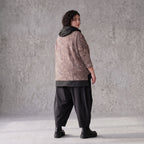 Feinstrick Rollkragenpullover in Beige/Schwarz mit geradem Schnitt kuschelig weich warm