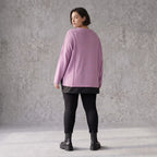 Strickpullover mit Memorytaft und asymmetrischem Schnitt mit Stretchkomfort weich warm