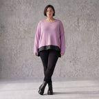 Strickpullover mit Memorytaft und asymmetrischem Schnitt mit Stretchkomfort weich warm