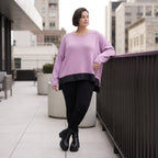 Strickpullover mit Memorytaft und asymmetrischem Schnitt mit Stretchkomfort weich warm