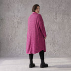 Cardigan aus weichem French Terry mit Stehkragen geradem Schnitt und Seitentaschen