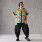 Vokuhilaweste aus softem Stretchjersey mit Netzdetail und lockerem Schnitt modern chic