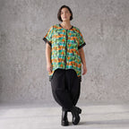 Vokuhilaweste aus softem Stretchjersey mit Netzdetail und lockerem Schnitt modern chic