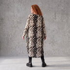 Twillkleid in Ballonform mit Rundhalsausschnitt Langarm aus Viskosemix mit Softstretch