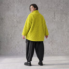 Limettefarbene Teddyjacke aus Kuschelfleece mit kastiger Passform für Wintertage ideal