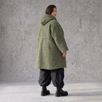 Teddymantel mit Tunnelzug und Tülleinsatz kuschelig warm für feminine Winterlooks pur