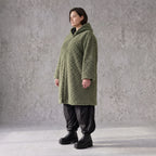 Teddymantel mit Tunnelzug und Tülleinsatz kuschelig warm für feminine Winterlooks pur