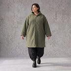 Teddymantel mit Tunnelzug und Tülleinsatz kuschelig warm für feminine Winterlooks pur