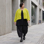 Kuschelige Teddyjacke in Limette mit gerundetem Schnitt warm mit laessig femininem Look