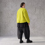 Kuschelige Teddyjacke in Limette mit gerundetem Schnitt warm mit laessig femininem Look