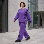 Kuschelige Fleeceballonhose mit elastischem Bund und lockerer Passform für kalte Tage