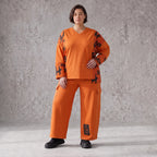 Ballonhose aus Fleece mit Stretch in legerer Form mit Taschen und Klappenverschluss