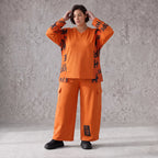 Ballonhose aus Fleece mit Stretch in legerer Form mit Taschen und Klappenverschluss