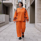 Ballonhose aus Fleece mit Stretch in legerer Form mit Taschen und Klappenverschluss