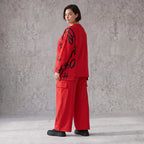 Ballonhose aus weichem Fleece mit elastischem Bund Stretch und Taschenklappen im Winter