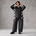Weiche warme Fleece Ballonhose mit elastischem Bund und aufgesetzten Taschen mit Klappe