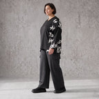 Weiche warme Fleece Ballonhose mit elastischem Bund und aufgesetzten Taschen mit Klappe