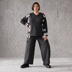 Weiche warme Fleece Ballonhose mit elastischem Bund und aufgesetzten Taschen mit Klappe