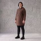 Kuscheliger Fleecehoodie mit Kapuze Tunnelzug Seitentaschen und Stretch in Geradschnitt