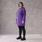 Fleecehoody mit Stretch in gerader Form warm und kuschelig für entspannte Winterlooks