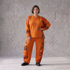 Fleece Ballonhose mit Stretch und Schnürbund in lässiger Form aus Italien für Wintertage