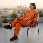 Fleece Ballonhose mit Stretch und Schnürbund in lässiger Form aus Italien für Wintertage