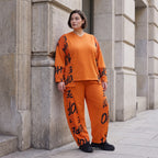 Fleece Ballonhose mit Stretch und Schnürbund in lässiger Form aus Italien für Wintertage