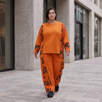 Fleece Ballonhose mit Stretch und Schnürbund in lässiger Form aus Italien für Wintertage