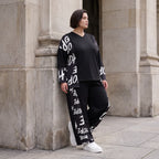Ballonhose aus weichem Fleece mit Schnürbund und schmal zulaufendem Bein für den Winter
