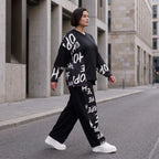 Ballonhose aus weichem Fleece mit Schnürbund und schmal zulaufendem Bein für den Winter