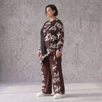 Braunes Fleeceshirt mit asymmetrischem Schnitt und Zipfelsaum weich und herrlich warm