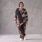 Braunes Fleeceshirt mit asymmetrischem Schnitt und Zipfelsaum weich und herrlich warm