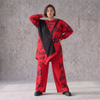 Asymmetrisches Langarmshirt aus weichem Fleece mit Stretch und auffälligem Zipfelsaum