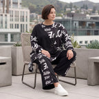 Kuscheliges Fleeceshirt mit asymmetrischem Schnitt und Zipfelsaum aus dehnbarem Stoff