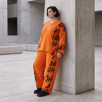 Fleeceshirt in Rost mit V-Ausschnitt geradem Schnitt und Stretch weich und winterwarm