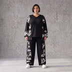 Fleeceshirt mit V-Ausschnitt in einfarbigem Look aus warmem Stretch mit geradem Schnitt