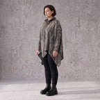 Wintershirt aus weichem Baumwolljersey mit Stretch in A-Linie Rollkragen mit Tunnelzug