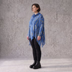 Wintershirt aus Baumwolle in A-Linie mit weichem Rollkragen Tunnelzug und Zipfelsaum