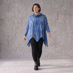 Wintershirt aus Baumwolle in A-Linie mit weichem Rollkragen Tunnelzug und Zipfelsaum