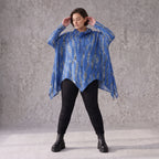Wintershirt aus Baumwolle in A-Linie mit weichem Rollkragen Tunnelzug und Zipfelsaum